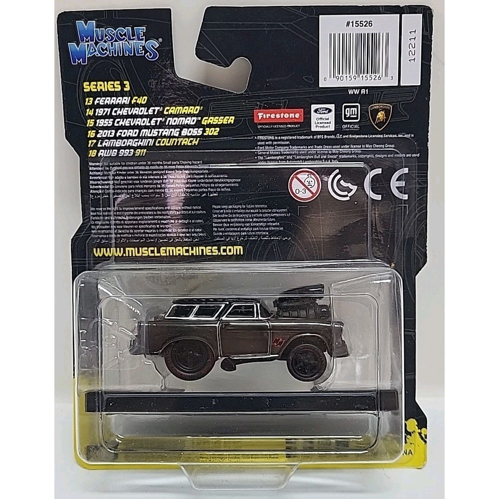 Muscle Machines 1955 Chevrolet Nomad Gasser Limited Edition‎ Chase 1:64 New - Picture 2 of 6